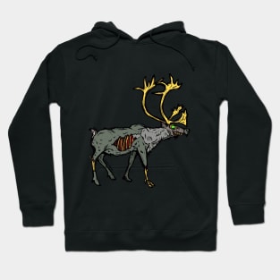 Alaskan Zombie Caribou Reindeer National Park Animal Hoodie